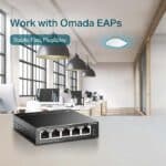 ⁦محول تي بي-لينك SF1005P – 5 منافذ إيثرنت مع 4 منافذ PoE لتوصيل الطاقة والأجهزة بسهولة⁩ - الصورة ⁦3⁩