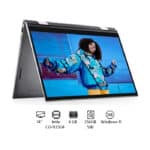 Dell Inspiron 14 5410 Convertible Laptop, 11th Gen Intel Core i3-1125G4, 14 Inch FHD, 256GB SSD, 4 GB RAM, Intel® UHD Graphics, Windows 10 Home, English-Arabic Keyboard, Silver