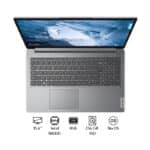 لينوفو آيديا باد 1 15IGL7 – معالج Intel Celeron N4020 – ذاكرة 4 جيجابايت – تخزين 256 جيجابايت SSD – شاشة 15.6 بوصة HD – نظام DOS – اللون الرمادي السحابي + حقيبة لابتوب مجانية