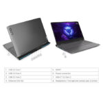 Lenovo LOQ 16IRH8 Laptop - Intel Core i7-13620H, 16GB RAM, 512GB SSD, NVIDIA GeForce RTX 4060 8GB, 16" FHD 144Hz, Free DOS, Storm Grey - Image 2