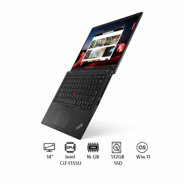 لينوفو ThinkPad T14s (21F60068AD) – معالج Intel Core i7-1355U – ذاكرة 16 جيجابايت – 512 جيجابايت SSD – شاشة 14 بوصة – ويندوز 11