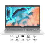 لابتوب أسوس فيفوبوك X1500EA-EJ3645، معالج Intel Core i3-1115G4 الجيل الحادي عشر، ذاكرة RAM سعة 4 جيجابايت، قرص SSD سعة 256 جيجابايت، شاشة 15.6 بوصة FHD، رسومات Intel UHD، بدون نظام تشغيل (Free DOS)، اللون الفضي