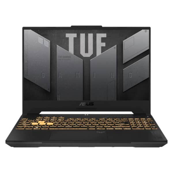 لابتوب الألعاب ASUS TUF Gaming FX507ZC4-HN321، معالج Intel Core i5-12500H الجيل 12، ذاكرة 8 جيجابايت DDR4، تخزين 512 جيجابايت SSD، بطاقة رسومات NVIDIA GeForce RTX 3050 سعة 4 جيجابايت، شاشة 15.6 بوصة FHD، نظام تشغيل Windows 11