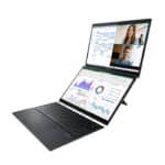 ⁦أسوس ZenBook Duo UX8406MA-OLED171G – Ultra 7 155H – 16 جيجابايت رام – 1 تيرابايت SSD – شاشة OLED WQXGA مقاس 14 بوصة – ويندوز 11 – رمادي إنكويل⁩ - الصورة ⁦4⁩