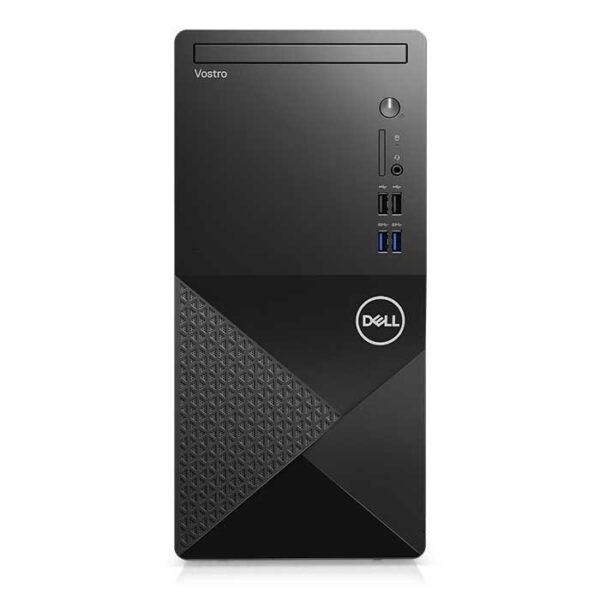 كمبيوتر مكتبي Dell Vostro 3910، معالج Intel Core i3-12100 الجيل 12، ذاكرة 4 جيجابايت، قرص SSD سعة 256 جيجابايت، رسومات Intel UHD 730، مشغل أقراص DVD، واي فاي وبلوتوث، لوحة مفاتيح وفأرة، بدون نظام تشغيل (Free DOS)