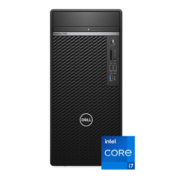 كمبيوتر مكتبي DELL OptiPlex 7080، معالج Intel Core i7-10700 من الجيل العاشر، ذاكرة RAM سعة 4 جيجابايت، قرص صلب 1 تيرابايت، بدون نظام تشغيل (Free DOS)