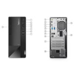 ⁦جهاز كمبيوتر مكتبي Lenovo ThinkCentre Neo 50t G3 – معالج Intel Core i5-12400، ذاكرة RAM بسعة 8 جيجابايت، قرص SSD بسعة 512 جيجابايت، بدون نظام تشغيل (Free DOS)⁩ - الصورة ⁦2⁩