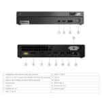 Lenovo ThinkCentre Neo 50Q Tiny Desktop – Intel Core i5-13420H, 8GB RAM, 512GB SSD, DOS, Includes Mouse and Keyboard, Black - Image 2