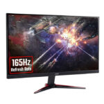 ⁦شاشة الألعاب أيسر نيترو VG270 Sbmiipx مقاس 27 بوصة بدقة فل إتش دي، لوحة IPS، تردد حتى 165 هرتز مع تقنية فري سينك، وزمن استجابة يصل إلى 0.1 مللي ثانية، مزودة بمنافذ DisplayPort وHDMI، باللون الأسود⁩ - الصورة ⁦6⁩