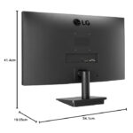 LG 24MP400-B Monitor – 24-Inch Full HD IPS Display, 75Hz Refresh Rate, Borderless Design, HDMI & VGA, Eye Comfort, Black - Image 4