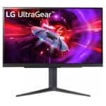 شاشة الألعاب LG UltraGear 27GR83Q-B – مقاس 27 بوصة، دقة QHD (2560 × 1440)، شاشة IPS، معدل تحديث 240 هرتز، زمن استجابة 1ms GTG، شاشة قابلة للتعديل، لون أسود
