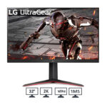شاشة الألعاب إل جي UltraGear 32GN650-B – مقاس 32 بوصة، دقة FHD، لوحة IPS، معدل تحديث 165Hz، دعم HDR10، لون أسود