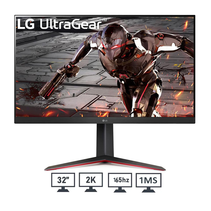 020651320001 شاشة الألعاب إل جي UltraGear 32GN650-B – مقاس 32 بوصة، دقة FHD، لوحة IPS، معدل تحديث 165Hz، دعم HDR10، لون أسود - الصورة 1