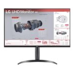 ⁦شاشة الألعاب إل جي UltraGear 32BR55U-B – مقاس 32 بوصة، دقة 4K، دعم HDR10، منافذ USB وType-C، لون أسود⁩ - الصورة ⁦8⁩