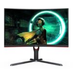 شاشة الألعاب المنحنية من AOC – الموديل AOC CQ27G3S، قياس 27 بوصة، بدقة 2K QHD، معدل تحديث 165Hz، زمن استجابة 1ms، لوحة VA