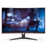 شاشة الألعاب المنحنية AOC C32G3E – مقاس 31.5 بوصة، دقة FHD، لوحة VA، معدل تحديث 165 هرتز، زمن استجابة 1 مللي ثانية، تصميم بانورامي غامر