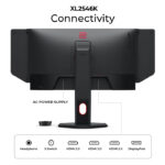BenQ ZOWIE XL2546K 24.5" Gaming Monitor – 240Hz Refresh Rate, 0.5ms Response Time, Full HD 1920×1080, DyAc+ Technology, Black eQualizer, S-Switch, Shielding Hood, HDMI + DisplayPort, Shield Grey - Image 9