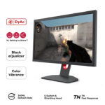 شاشة الألعاب BenQ ZOWIE XL2546K مقاس 24.5 بوصة – معدل تحديث 240 هرتز، زمن استجابة 0.5 مللي ثانية، دقة FHD 1920×1080، تقنية DyAc+، خاصية Black eQualizer، مفتاح S-Switch، غطاء حماية، منافذ HDMI + DisplayPort، اللون الرمادي
