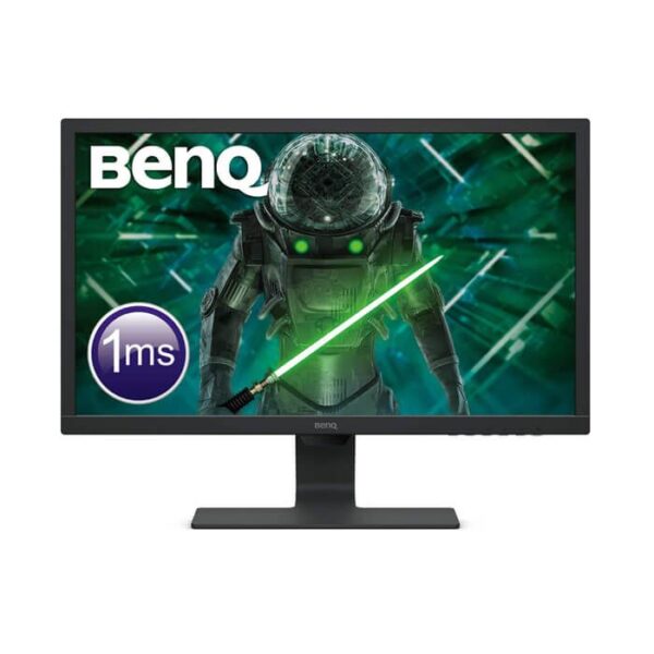 شاشة الألعاب من بينكيو BenQ – الموديل GL2780 بحجم 27 بوصة، دقة FHD، زمن استجابة 1ms، معدل تحديث 75Hz، مزودة بتقنية Eye-Care وBrightness Intelligence، تصميم نحيف مع مضاد للانعكاس ونظام إدارة الكابلات