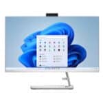 Lenovo IdeaCentre 3 All-in-One – Intel Core i7-1260P, 16GB RAM, 512GB SSD, 2GB Graphics, 23.8″ Touch FHD Display, Windows 11, White