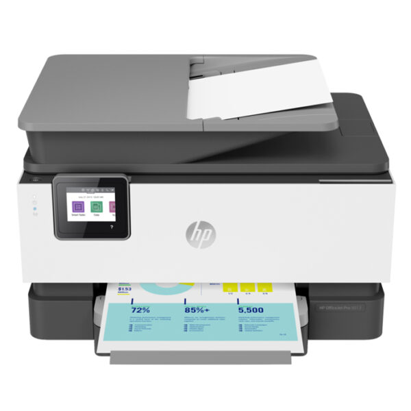 HP OfficeJet 9013 All-in-One Printer – Print, Copy, Scan, Fax, Wi-Fi, HP Smart App, Color Printing, USB, Touchscreen – White