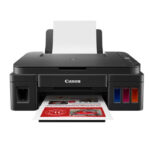 ⁦طابعة كانون PIXMA G3410 متعددة الوظائف بنظام الحبر القابل لإعادة التعبئة (طباعة، نسخ، مسح ضوئي)، واي فاي⁩ - الصورة ⁦3⁩