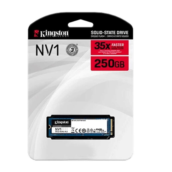 Kingston NV1 250GB M.2 NVMe SSD – High-Speed Internal Solid State Drive for Laptops and Desktops