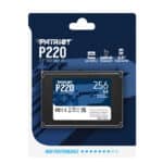 Patriot P220 256GB 2.5" SATA III SSD – Up to 550MB/s Read, 490MB/s Write, 7mm Thickness