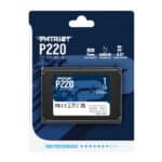 وحدة تخزين SSD باتريوت P220 بسعة 1 تيرابايت 2.5 بوصة SATA III – سرعة قراءة تصل إلى 550 ميجابايت/ثانية وسرعة كتابة تصل إلى 500 ميجابايت/ثانية، بسمك 7 مم