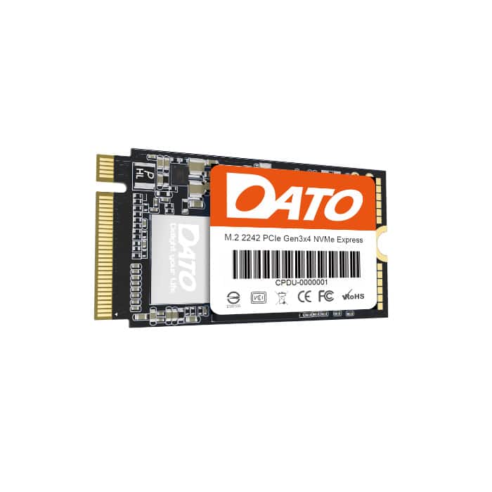 052942840003 Dato DP342 512GB M.2 2242 PCIe Gen 3x4 SSD – Up to 2500MB/s Read, 1700MB/s Write, High-Speed Storage for Compact Systems - Image 1