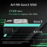 SSD AGI AI198 256GB M.2 2280 PCIe Gen 3x4 – Up to 2050MB/s Read, 1650MB/s Write, High-Speed Storage for Laptops and Desktops - Image 3