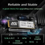 SSD AGI AI198 256GB M.2 2280 PCIe Gen 3x4 – Up to 2050MB/s Read, 1650MB/s Write, High-Speed Storage for Laptops and Desktops - Image 2