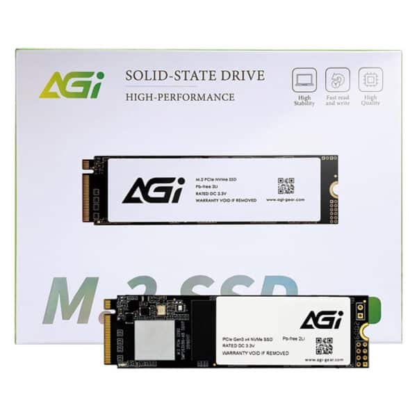 SSD AGI AI198 256GB M.2 2280 PCIe Gen 3x4 – Up to 2050MB/s Read, 1650MB/s Write, High-Speed Storage for Laptops and Desktops