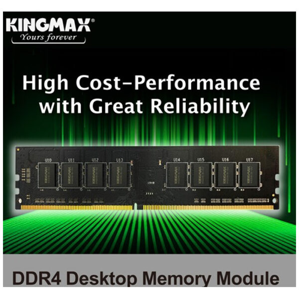 KINGMAX DDR4 3200MHz CL22 8GB Long DIMM Desktop RAM – High-Speed Memory for Smooth Performance