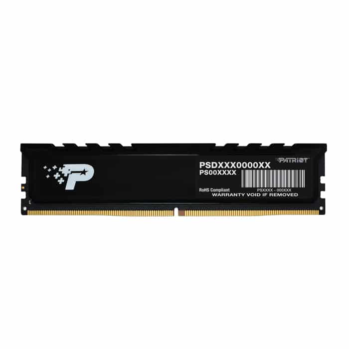 063123040003 Patriot 16GB DDR5 4800MHz Long DIMM RAM with Heat Sink - Image 1