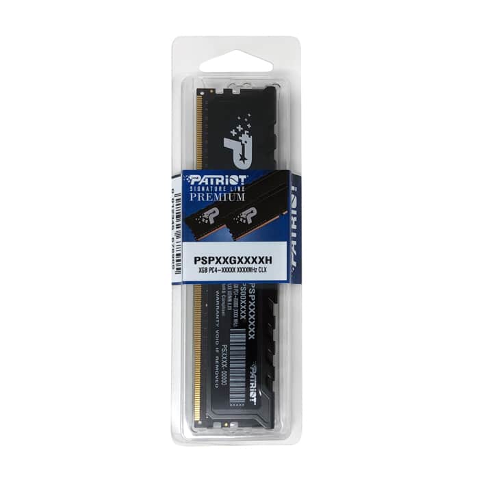 063123050001 Patriot DDR4 32GB 3200MT/s CL22 Long DIMM RAM with Heat Sink - Image 1