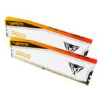 ⁦ذاكرة Patriot Viper Elite 5 RGB TUF Gaming DDR5 32GB (16x2) 6600MT/s CL34 White H/S Kit⁩ - الصورة ⁦4⁩