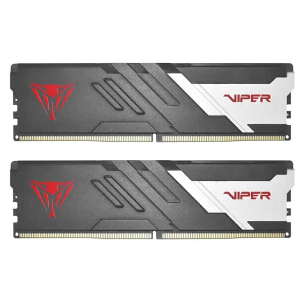ذاكرة Patriot Viper Venom RGB DDR5 32GB (16x2) 6400MT/s CL32 Black/Silver Heat Sink Kit
