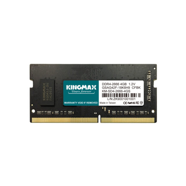 KINGMAX DDR4 4GB 2666MHz CL19 SO-DIMM Laptop RAM – Reliable Performance for Everyday Use