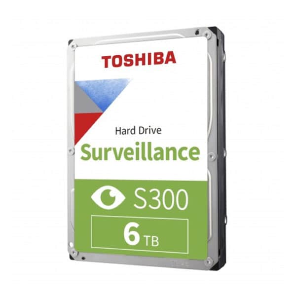 Toshiba S300 6TB 5400RPM Surveillance Hard Drive – Reliable 24/7 Recording