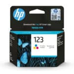 Original HP DeskJet 123 Color Ink Cartridge – Tri-Color (Cyan, Magenta, Yellow)