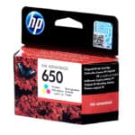 ⁦خرطوشة حبر ملونة أصلية لطابعة HP DeskJet 650 – ثلاثية الألوان (سماوي، أرجواني، أصفر)⁩ - الصورة ⁦4⁩
