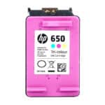 ⁦خرطوشة حبر ملونة أصلية لطابعة HP DeskJet 650 – ثلاثية الألوان (سماوي، أرجواني، أصفر)⁩ - الصورة ⁦3⁩