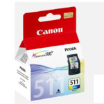 Original Canon DeskJet 511 Color Ink Cartridge – Tri-color (Cyan, Magenta, Yellow)