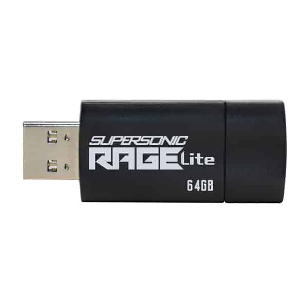 Patriot Rage Lite 64GB USB 3.2 Gen 1 Flash Drive (Up to 120MB/s Read Speed)