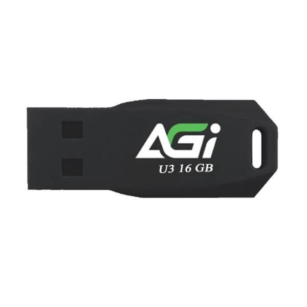 فلاش AGI – سعة 16 جيجابايت – USB 3.2 – أسود – موديل AGI016GBBUP138