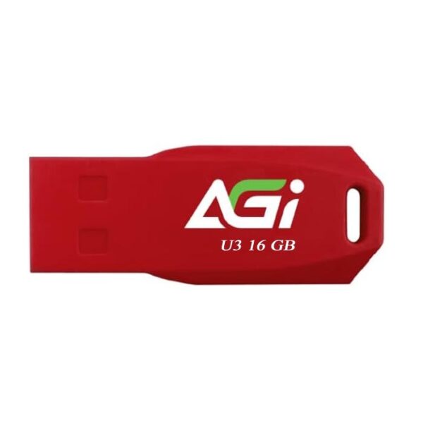 فلاش AGI – سعة 16 جيجابايت – USB 3.2 – أحمر – موديل AGI016GBRUP138
