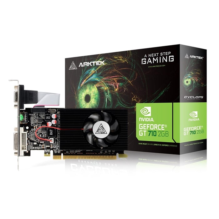 156116090005 بطاقة الرسومات ARKTEK NVIDIA GeForce GT 710 - 4 جيجابايت DDR3 - الصورة 1