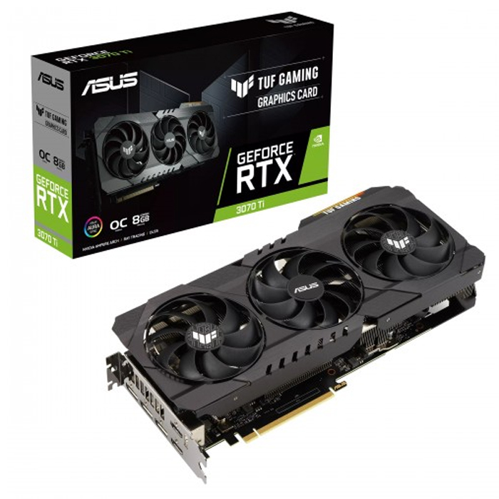 156126120001 كرت الشاشة ASUS TUF GAMING GeForce RTX 3070 Ti 8GB OC Edition - الصورة 1
