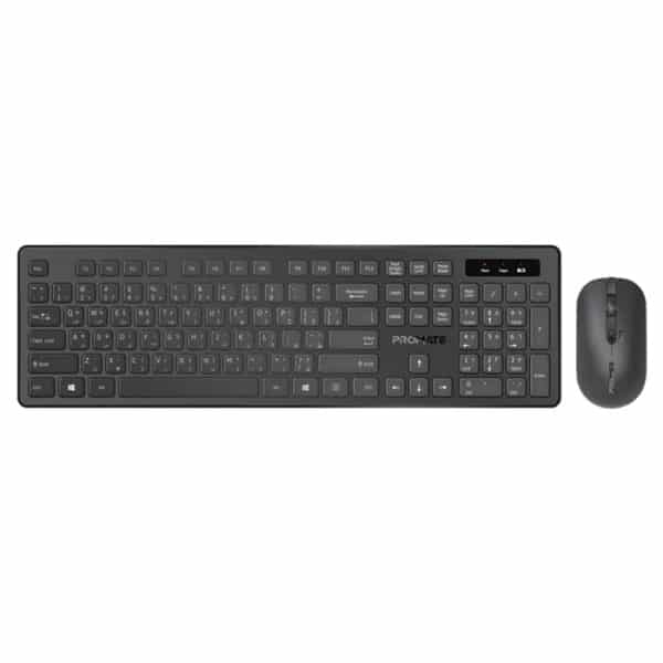 Promate PROCOMBO-12 Wireless Keyboard & Mouse – 2.4GHz Connection